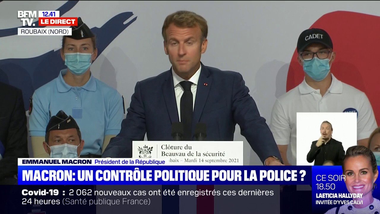 Emmanuel Macron sur le Beauvau de la sécurité: "La création de 10.000 postes est actée (...) fin 2021, plus de 700 casernes et commissariats auront été modernisés et 30.000 véhicules achetés"