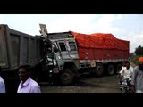 नागपूर- हैद्राबाद महामार्गावर ट्रक-कंटेनरचा अपघात, 4 जण जखमी