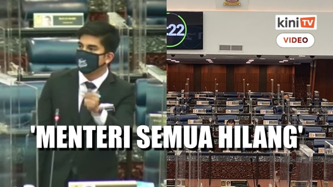 'Menteri semua hilang ketika ketua pembangkang berucap' - Syed Saddiq