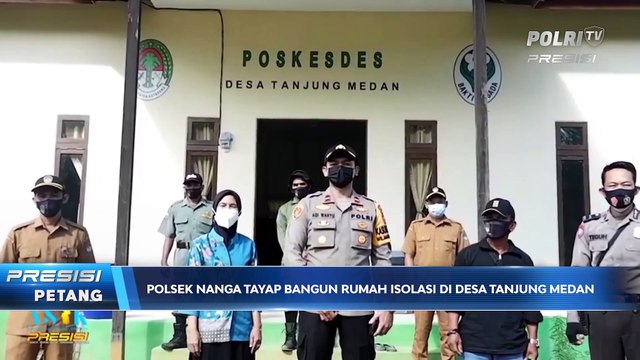 Polsek Nanga Tayap Bangun Tempat Isolasi Terpusat untuk Pasien Covid-19