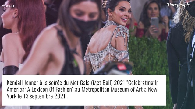 Met Gala 2021 : Kendall Jenner tout en transparence, les fesses habillées de strass