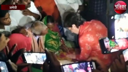 कांग्रेस महासचिव प्रियंका गांधी ने मासूमों के परिवार से की मुलाकात