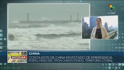 China: Costa este del gigante asiático mantiene el estado de emergencia por el Tifón Chantu