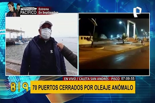 Pisco: 70 puertos cerrados por oleajes anómalos