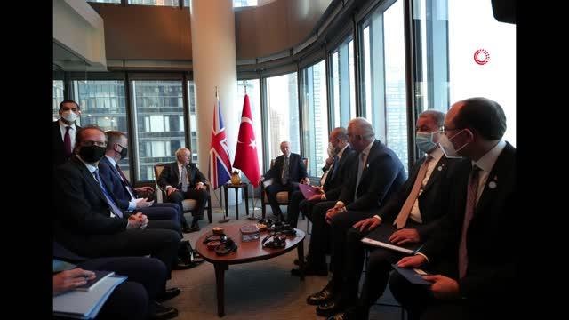 Son dakika politika: Cumhurbaşkanı Erdoğan, New York'ta yeni açılan Türkevi Binası'nda İngiltere Başbakanı Boris Johnson'ı kabul etti