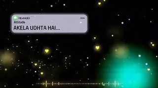 Baaz Hamesha Akela Udta Hai | Text Message | Message Box | Attitude Dialoge | Black Screen | Status