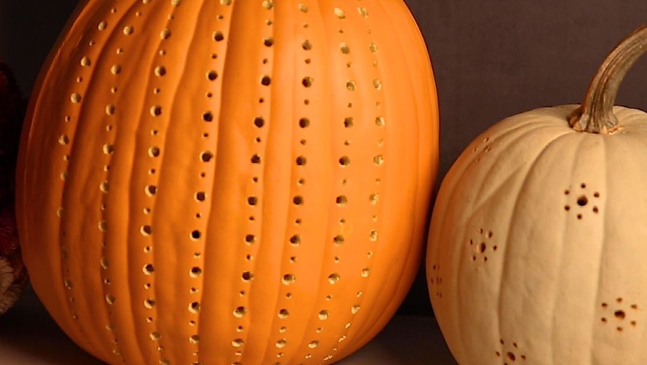 How To Make A Drilled Pattern Pumpkin