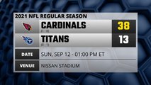 Cardinals @ Titans Game Recap for SUN, SEP 12 - 01:00 PM ET