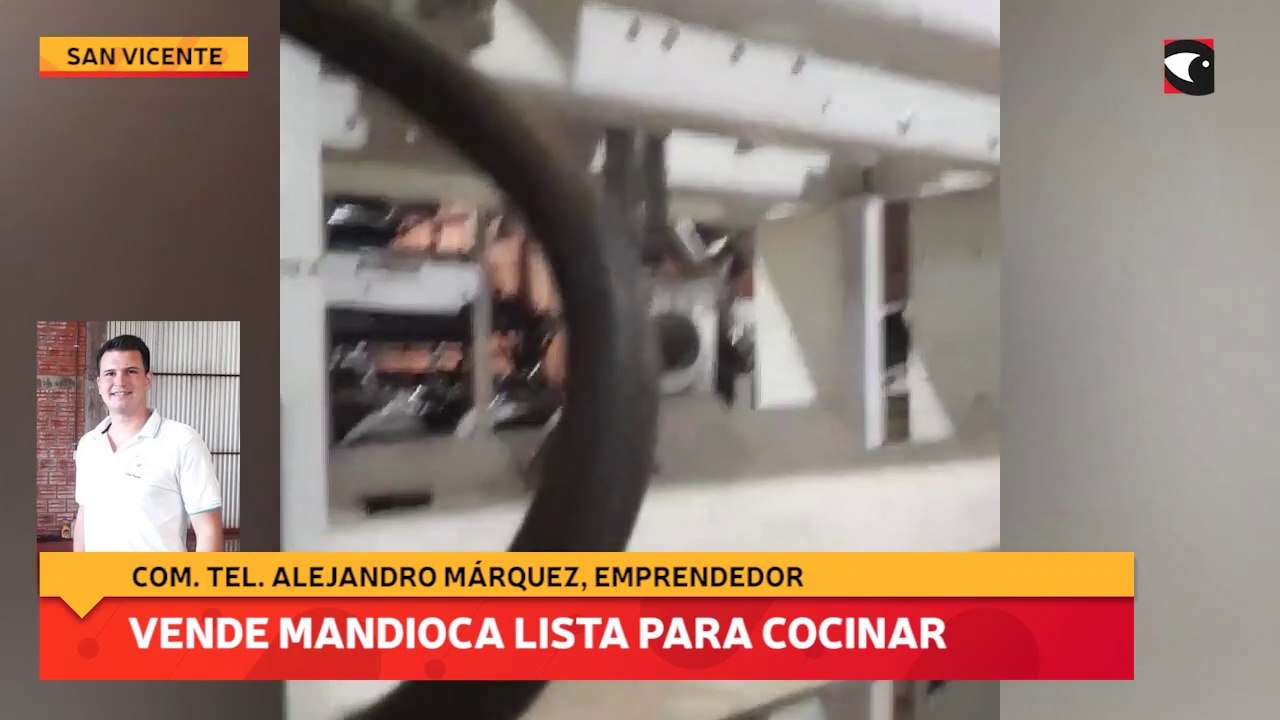 Vende mandioca lista para cocinar