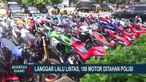 Terjaring Razia Balap Liar Hingga Knalpot Bising, Polisi Sita 108 Sepeda Motor