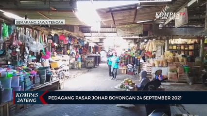 Pedagang Pasar Johar Boyongan 24 September 2021