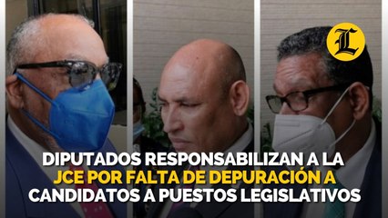 Diputados responsabilizan a la JCE por falta de depuración a candidatos a puestos legislativos