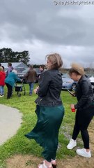 Car Tire Burnout Gender Reveal