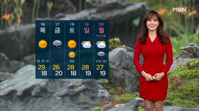 [굿모닝MBN 날씨]태풍'찬투'영향, 제주 강하고 많은 비 내려…태풍 피해 우려