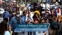 México reporta mil 46 decesos y 12 mil 929 contagios por Covid-19 en 24 horas