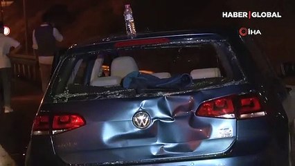 İstanbul'da kazaya yardım edenlerin arasında otomobil daldı: 1 ölü, 6 yaralı