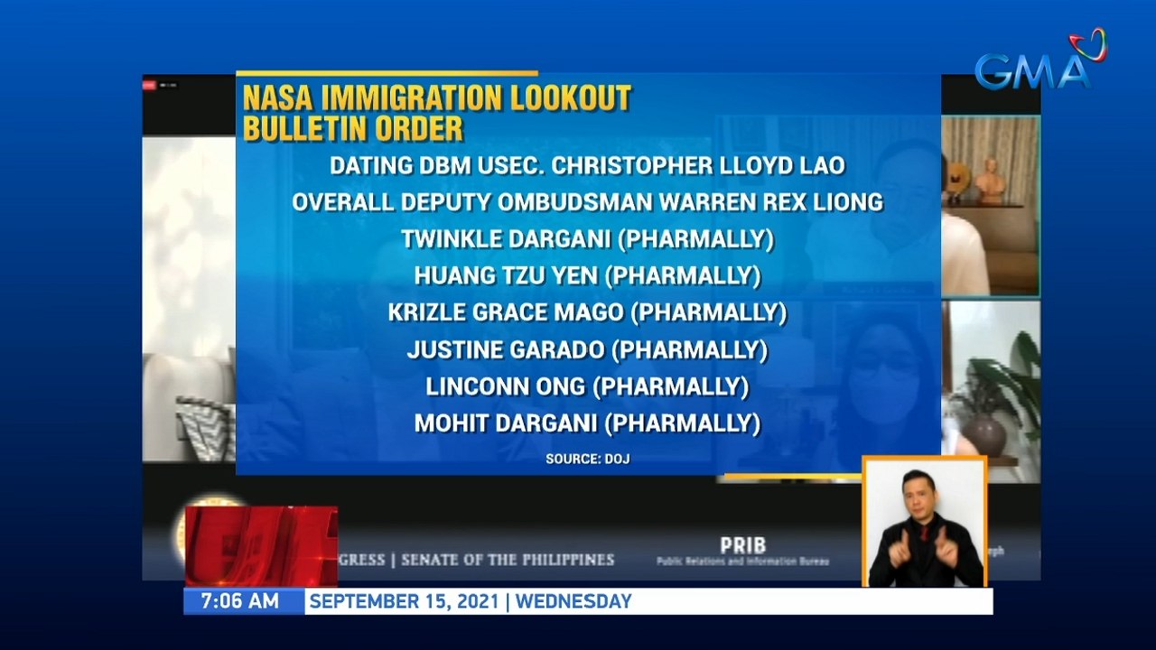 Michael Yang, dating DBM Usec. Lao, Dep. Omb. Liong at 6 na Pharmally officials, nasa immigration lookout bulletin order ng DOJ | UB