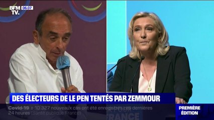 Скачать видео: Les électeurs de Marine Le Pen sont-ils séduits par les idées d'Éric Zemmour ?