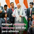 PM Narendra Modi Personally Interacts With Paralympians