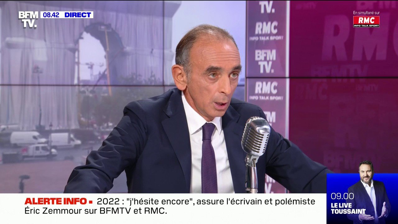 Éric Zemmour: "La vaccination obligatoire (pour les soignants), ça me gêne"