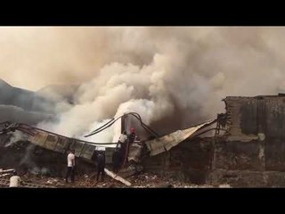 कळंबोळीतील बीएलआर लॉजिस्टिक कंपनीला लागली आग