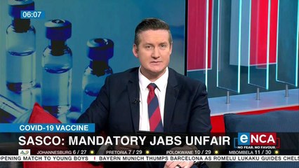 Sasco against mandatory jabs