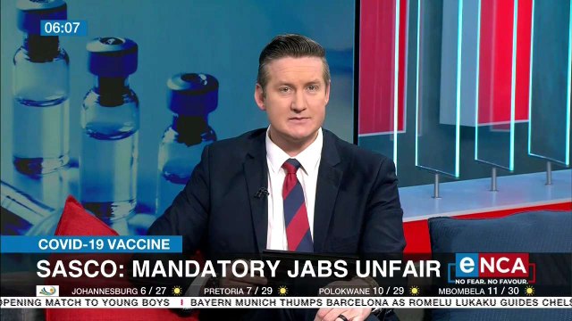 Sasco against mandatory jabs