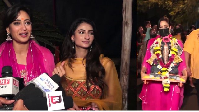 #ShwetaTiwari & #PalakTiwari Ganesh Visarjan | Ganesh Chaturthi 2021 | SpotboyE