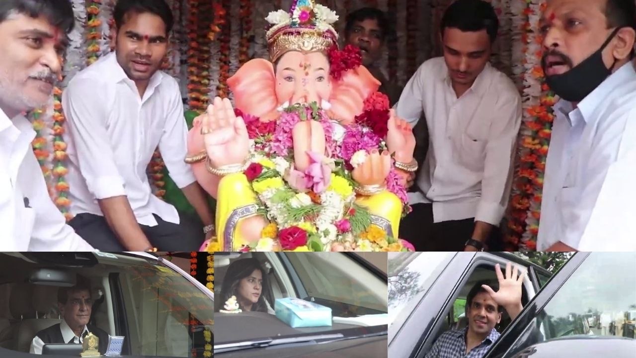 #EktaKapoor Sets Out For Ganesh Visarjan With Father #Jeetendra & Brother #TussharKapoor |SpotboyE