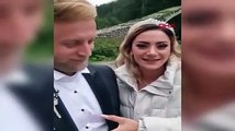 Yer: Rize! Gelin ve damat fotoğraf çekiminde neye uğradığını şaşırdı