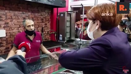 Akşener 'işleri boş verin Millet İttifak'ı nasıl' diyen esnafa söz verdi