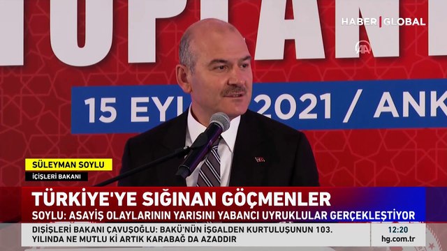 İçişleri Bakanı Süleyman Soylu: Türkiye'deki asayiş olaylarının yarısını yabancılar gerçekleştiriyor