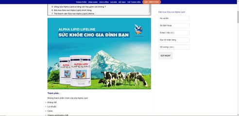 Sữa non Alpha Lipid