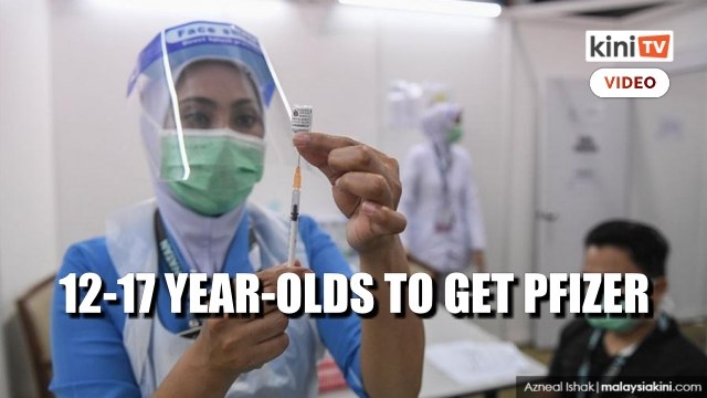 All youths aged 12 to 17 to get Pfizer vaccines