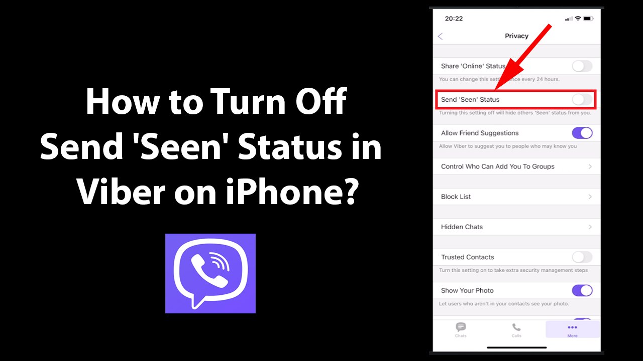 How to Turn Off Send 'Seen' Status in Viber on iPhone?