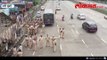 Maratha Kranti Morcha :  Kalamboli Rasta Roko by protester