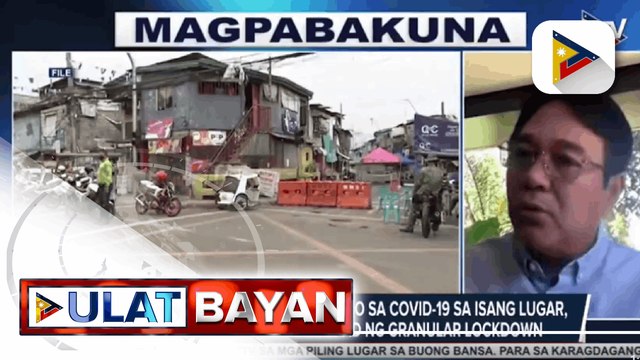 Bilang ng nagpopositibo sa COVID-19 sa isang lugar, batayan sa pagpapatupad ng granular lockdown ayon sa MMC; Food packs para sa mga apektado ng granular lockdown, ipamamahagi ng LGU at DSWD