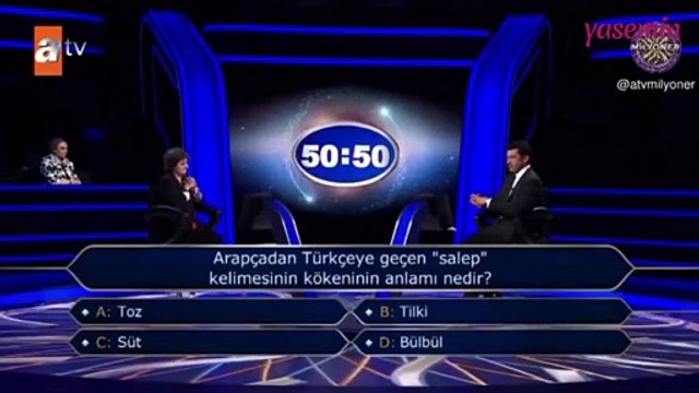 Kim Milyoner Olmak İster'de şaşkına çeviren salep sorusu