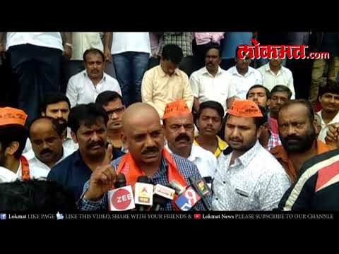Maratha Kranti Morcha : कोल्हापुरात सकल मराठा समाजातर्फे मुंडन आंदोलन