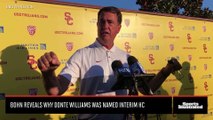 USC AD Mike Bohn Shares Why Donte Williams was name Interim Head Coach