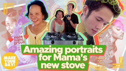 Amazing portraits for Mama's new stove | Make Your Day