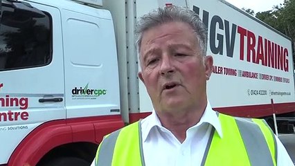 Gary Curtis, in Hastings, talking about the HGV driver shortage