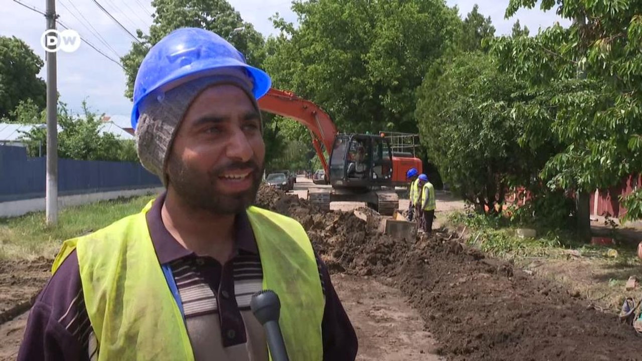 Indische Gastarbeiter auf rumänischen Baustellen