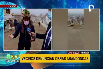 Chorrillos: vecinos denuncian obras abandonadas