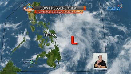 Low pressure area na binabantayan ng PAGASA, mababa ang tsansang maging bagyo | 24 Oras