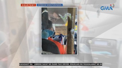 Libreng sakay sa taxi para sa mga medical frontliner, espesyal na polisiya ng isang driver | 24 Oras