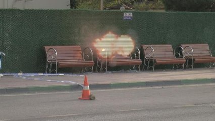 Fünyeyle patlatılan çantadan pikap çıktı