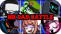 FNF Dad Battle B3 - Different Characters Sing it Everyone Sings Dad Battle