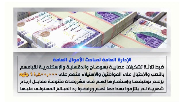 جهود أجهزة وزارة الداخلية لمكافحة جرائم غسل الأموال والاتجار غير المشروع بالنقد الأجنبى