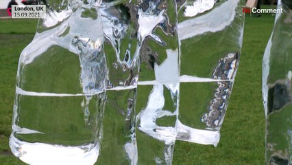 À Londres, des sculptures de glace pour rappeler l'urgence climatique